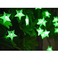 JSTBUY LABEL 28 LED 10M Star Shape LED String Lights Multi Color Fairy Lamp for Christmas Diwali Birthday Wedding Decoration (Green)-thumb2