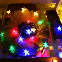 coku Diwali Lights 42 Star LED Star String Lights, Plug in Fairy String Lights for Indoor, Outdoor, Wedding, Christmas Light, New Year, Home Decoration, Multi-Color (20 Meter)-thumb3