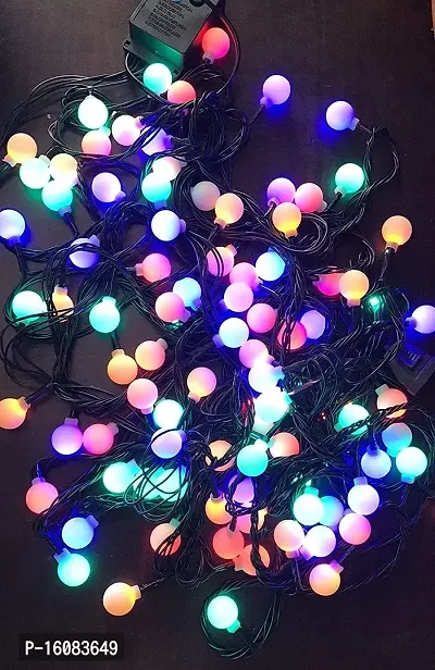 coku Bulb Led String Light 60ft Length 44 Led Colour Changing Ball Fairy Light Water-Proof Plug in String Lights for Diwali,Outdoor,Indoor,Festival,Party,Wedding,Event (Multi-Colour)-thumb3