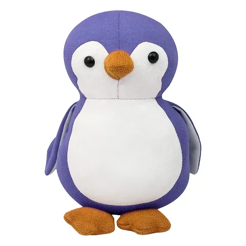 JSTBUY LABEL Cute Penguin Plush Soft Toys Cotton Stuffed Animal Toy for Kids | Soft Toys for Baby Girl |Soft Toys for Boys Teddy Bear for Baby, Birthday Gift for Girls, Baby Toys (30cm) (Blue)