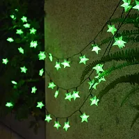 JSTBUY LABEL 28 LED 10M Star Shape LED String Lights Multi Color Fairy Lamp for Christmas Diwali Birthday Wedding Decoration (Green)-thumb3