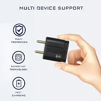 COKU CUCTCB1 2.4A C Type Wall Mobile Charger and Data Transfer Cable USB Super Fast Charging Travel Adapter Compatible with All Type-C Smartphone (1 Meter, Black)-thumb2