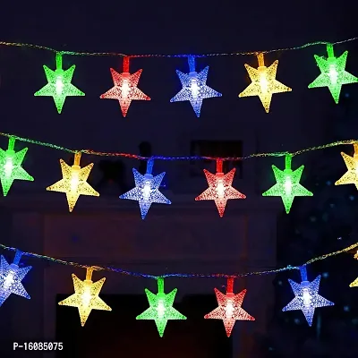 coku Diwali Lights 42 Star LED Star String Lights, Plug in Fairy String Lights for Indoor, Outdoor, Wedding, Christmas Light, New Year, Home Decoration, Multi-Color (20 Meter)-thumb5