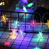 coku Diwali Lights 42 Star LED Star String Lights, Plug in Fairy String Lights for Indoor, Outdoor, Wedding, Christmas Light, New Year, Home Decoration, Multi-Color (20 Meter)-thumb1