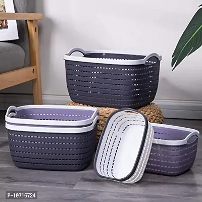 Plastic Shower Caddy Basket with Compartments, Portable Cleaning