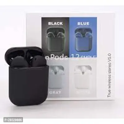 In pods i12 Earphone Stereo v5.0 with Touch Sensor Bluetooth Headset Bluetooth Headset  (Black, True Wireless)-thumb4