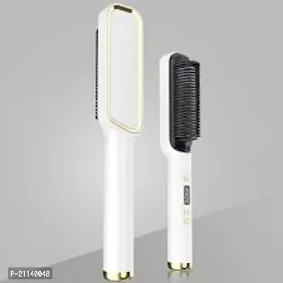 Hair Straightener Comb for Women  Men, Hair Styler, Straightener Machine Brush/PTC Heating Electric Straightener with 5 Temperature Control Hair Straightener colour as per available-thumb4