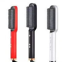 Hair Straightener Comb for Women  Men, Hair Styler, Straightener Machine Brush/PTC Heating Electric Straightener with 5 Temperature Control Hair Straightener colour as per available-thumb4