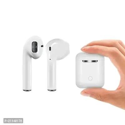 I12 TWS with in Built Mic Bluetooth headset 63 Bluetooth Headset  (White, True Wireless)-thumb5