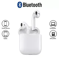 I12 TWS with in Built Mic Bluetooth headset 63 Bluetooth Headset  (White, True Wireless)-thumb2