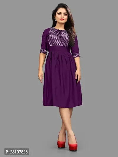 Stylish Rayon Dress For Women-thumb0