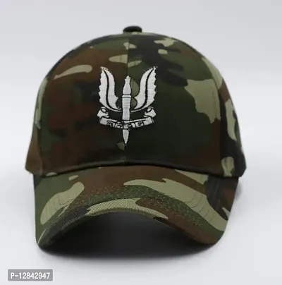 JAZAA Baseball Cap Adjustable Size for Running Workouts and Outdoor Activities All Seasons Army Balidan Cap (Multi Color)-thumb5