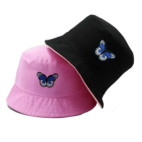 jazaa Bucket Hat for Women Men Teens Reversible Summer Beach Sun Hat Packable Fisherman Cap for Travel Outdoor Hiking