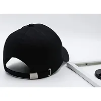 JAZAA Unisex Cotton Baseball Cap (bs 552_Black_Free Size)-thumb3