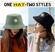 Bucket Hat for Women Men Teens Reversible Summer Beach Sun Hat Packable Fisherman Cap for Travel Outdoor Hiking-thumb1