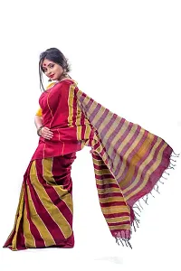 Attractive Cotton Woven Design Saree with Blouse piece-thumb1