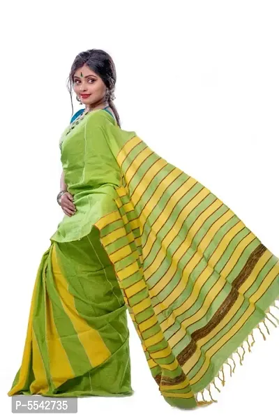 Attractive Khadi Woven Design Saree with Blouse piece-thumb2