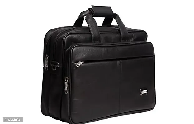 Executive PU Foam Leather Expandable Laptop Messenger Bags-thumb2