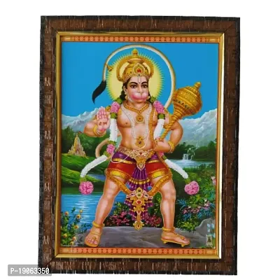 Lalitha Photo Frame Works Lord Hanuman Anajaneeya Pooja Photo Frame