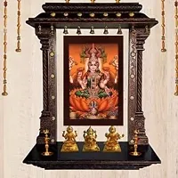 ABI Groups Lakshmi God photo frame with matt finish(13x10 inches,multicolor) For wall pooja room big size wall hangings decoration spiritual-thumb4