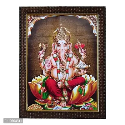 Lalitha Photo Frame Works Ganesha/Ganapathi Hindu Religious Photo Frame