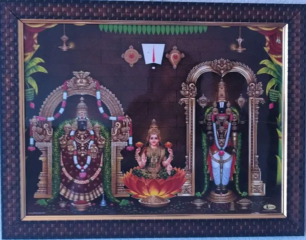 Lalitha Photo Frame Works Padmavati Lakshmi Tirupati Balaji Photo Frame