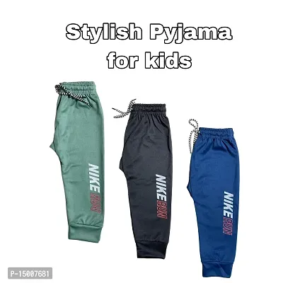 Nike Run Kids Pyjama  Multicolor Lower/Track Pants For Boys  Girls (Pack of 3)