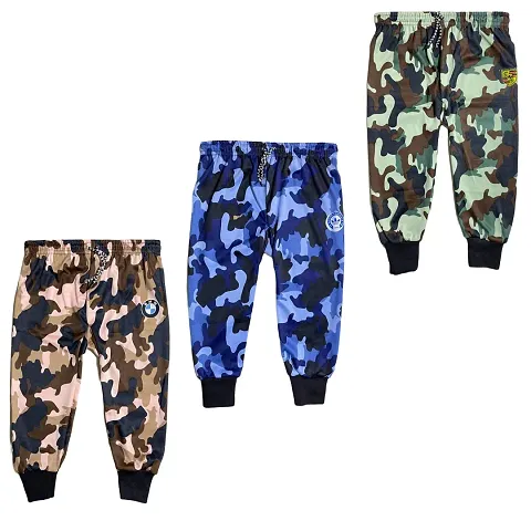 Classy Regular Multicolor Printed Track Pants For Kids Combo Packs