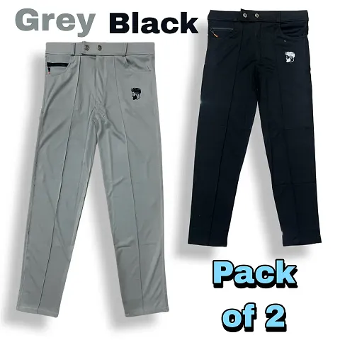 Best Selling Polyester Regular Track Pants For Men 