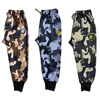Unique Kids Army/New Military Prints Grip/Classic Lower/Polyester Payjamas/Casual Pants For Boys  Girls/Stylish MultiColour Lower (Pack of 3)-thumb1