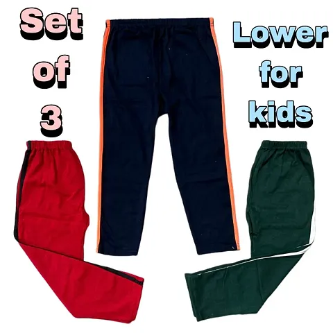 Stylish Multicolour Pyjama For Boys Pack Of 3