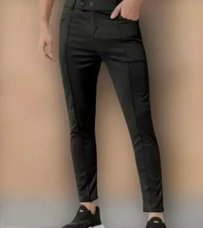 New Launched Polyester Regular Track Pants For Men