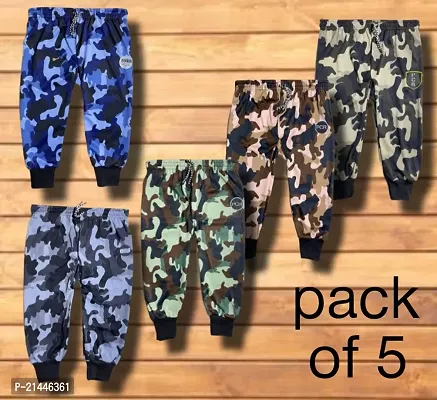 Kids Fauji Print Pyjama\Kids Multicolor Pyjama\Trackpant For Kids \Kids Stylish Regular Fit Pyjama Pack of 5