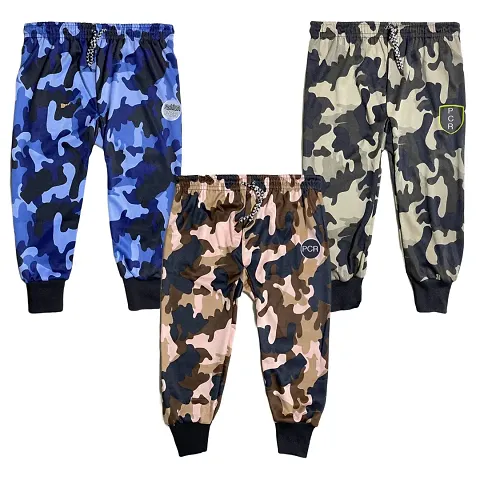 New Joggers/Multicolour Track Pants For Kids (Pack of 3)