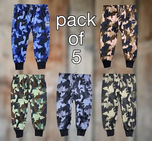 Stylish Track Pants for Boys- Pack of 5