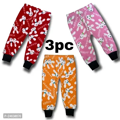 Happy Pyjama Woolen Multicolor  Multiprinted Pack of 3