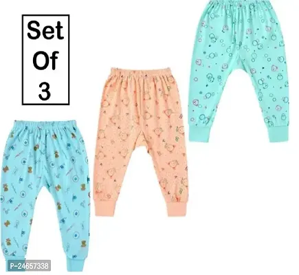 Kids Lite Cotton Pyjama Set Of 3 (Multicolor)