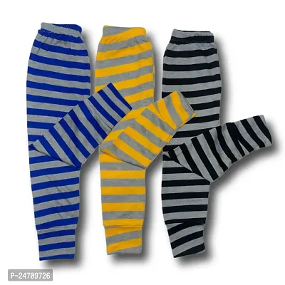 Unique Girls  Boys Multicolor Lining Wool Regular Fit  Comfortable Pyjama For Winter Pack of 3-thumb0