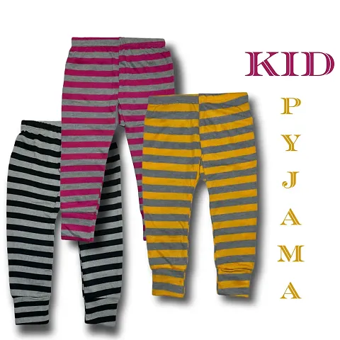 Kids Multicolor Pyjama Printed Cotton for kids Pack of 3