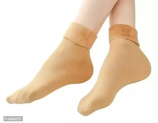 Velvet Winter Thermal Thumb socks for Women  Girls (Pack of 1)