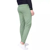 Classic Polyester Solid Formal Trousers For Men-thumb1