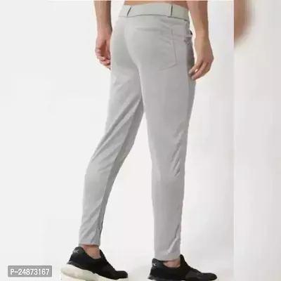 Classic Polyester Solid Formal Trousers For Men-thumb3