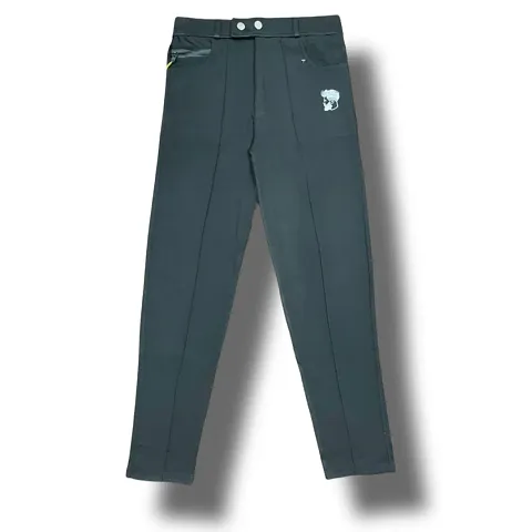 Trendy Polyester Regular Track Pants For Men 