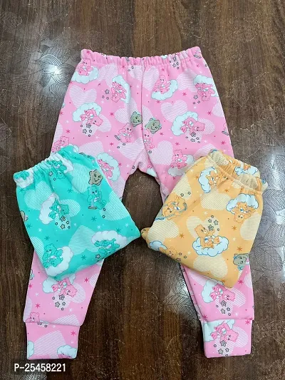 New Printed Woolen Pyjama For Baby Boys  Baby Girls Multicolor (Pack of 3)