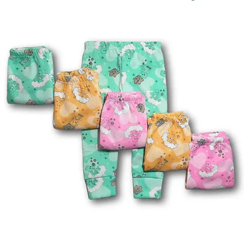 6pcs woolen kids pyjamas for winter wear with randomly colours and designs