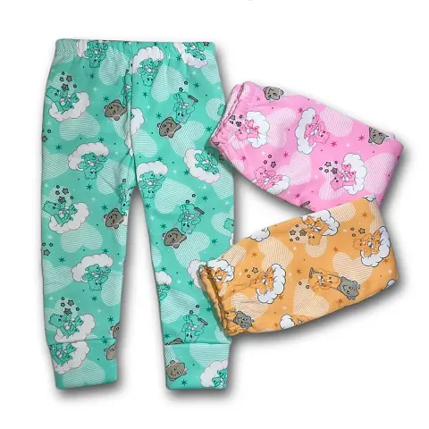 Kids Woolen Printed Multicolor Pyjama Combo Packs