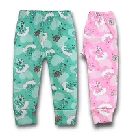 3 pcs woolen kids pyjamas/night pants or winter track pants for kids boys and girls unisex with multicolour-thumb2
