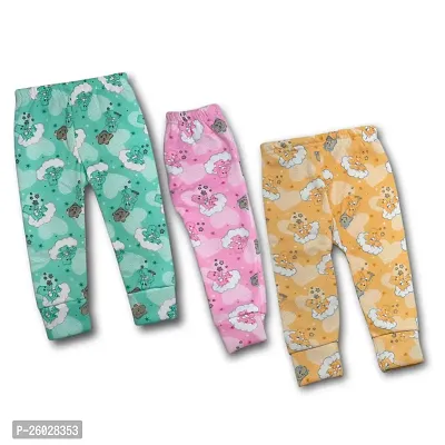 Kids New Pyjama\Regular Fit Pyjama\Winter Pyjama\Grip Full Length pyjama\Multicolor Printed Pyjama For Kids Pack Of 3
