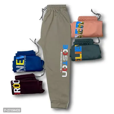 Stylish Polyester Track Pants For Kids Pack Of 5-thumb5