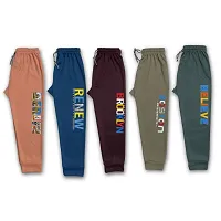 Stylish Polyester Track Pants For Kids Pack Of 5-thumb3